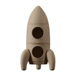 Alternative view of Large Rocket Cat Nest + Handmade Tech Fabric High-simulation Plush Mat