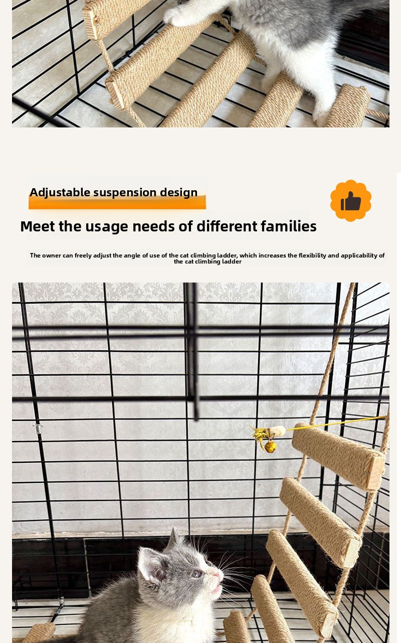 DIY Solid Wood Rope Ladder for Cats - Image 5