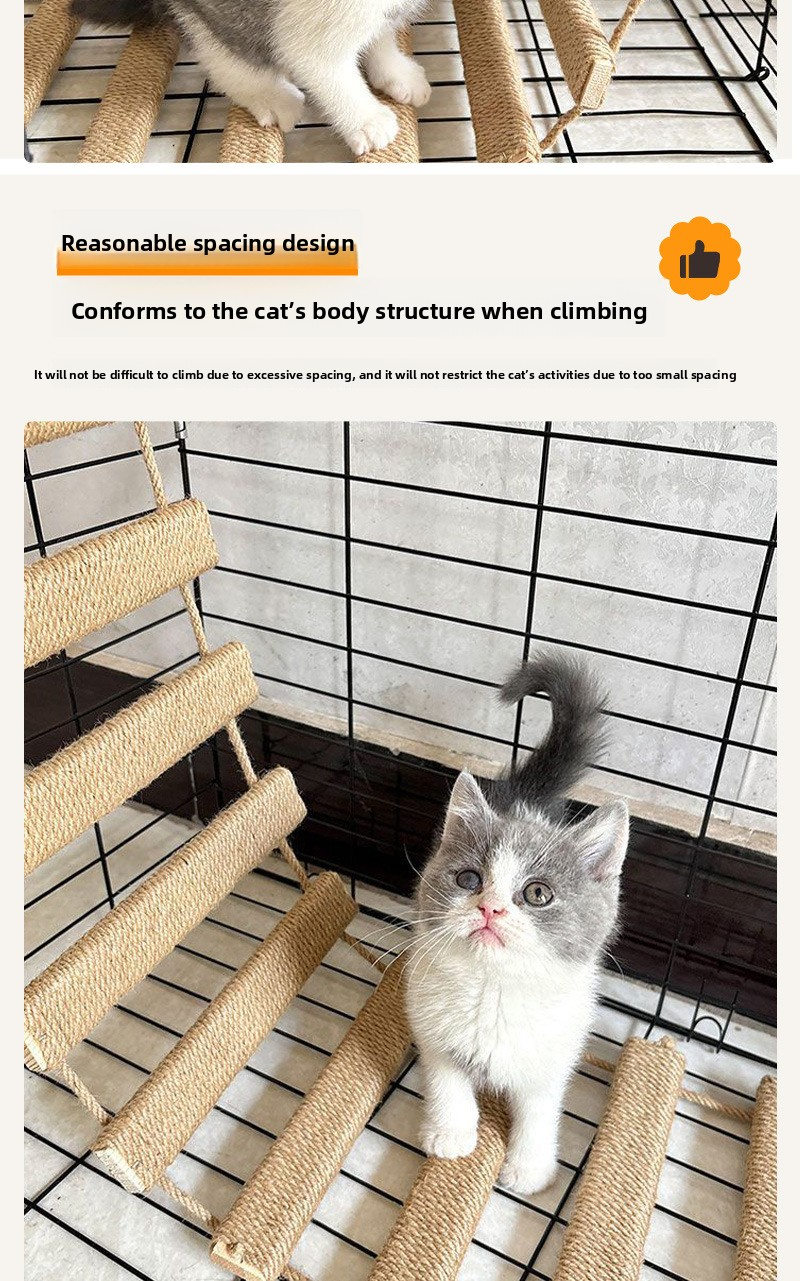 DIY Solid Wood Rope Ladder for Cats - Image 6